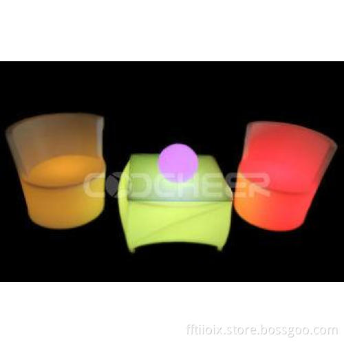 Glow in the dark furniture / RGB LED Contemporary Lounge T